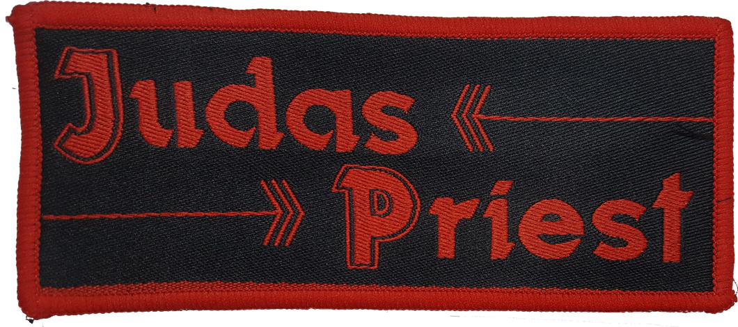 Judas Priest - Arrows Logo Patch (Red Border)